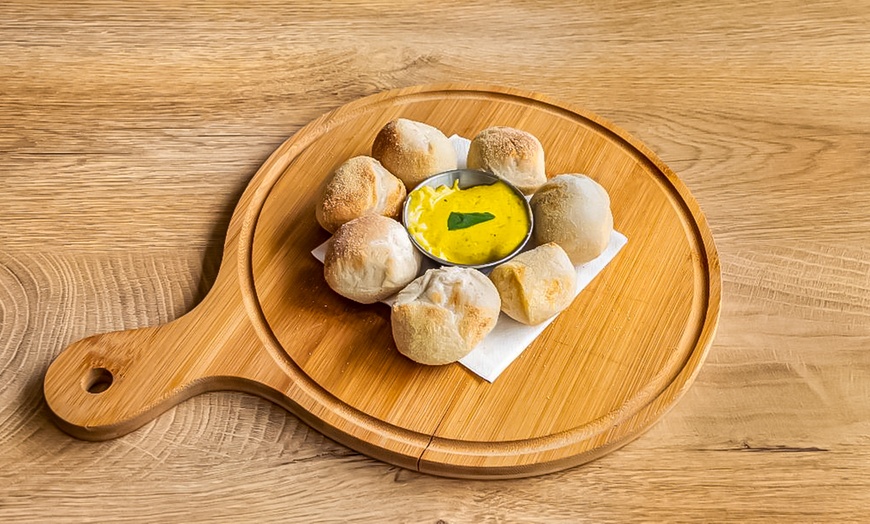 Image 4: Starter, Any Gourmet Pizza & Soft Drink or Glass of Wine for 1, 2 or 4