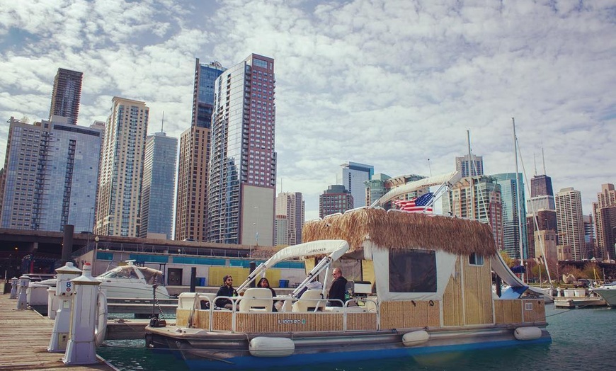 Image 7: Unwind any day on Tiki Boat Cruise in the heart of Chicago River