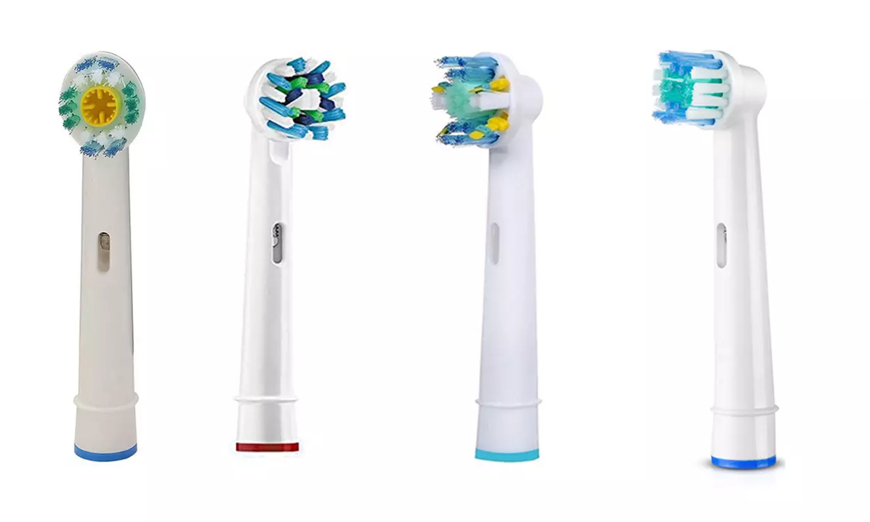 1 of 2 pakken van 4 Glamza opzetborstels compatibel met Oral-B, in model naar keuze - Primary Image
