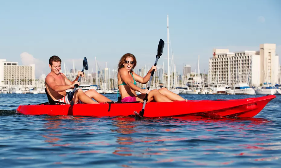 Kayak, Standup-Paddleboard, or Paddleboat Rental for One, Two, or Four from SD Adventures (Up to 63% Off)  - Primary Image
