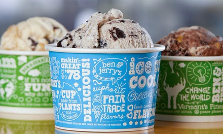 $10 Toward Food and Drink; Valid Any Day for Takeout - Ben & Jerry's