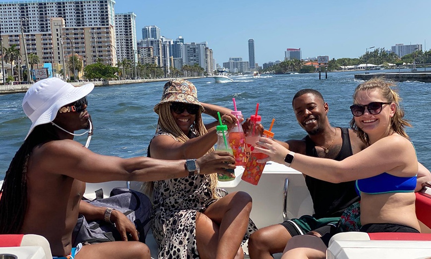 Image 2: Explore Up to 5 Hour-Private Sandbar Boat Charter for Up to 6 People 