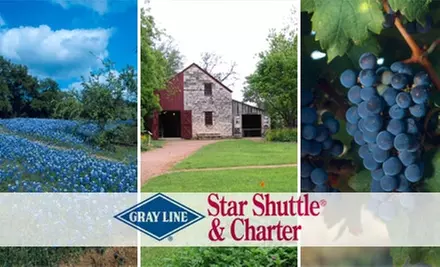 $32 for a Hill Country Wine Tour with Shopping in Fredericksburg from Gray Line San Antonio ($89 Value) - Primary Image