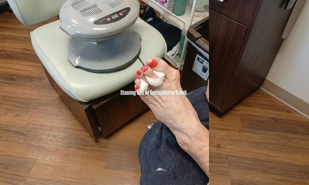 Get Senior Comfort Pedicure Optional Extended Massage - Polish at Gentle Glam by Brandi - Up to 47% Off