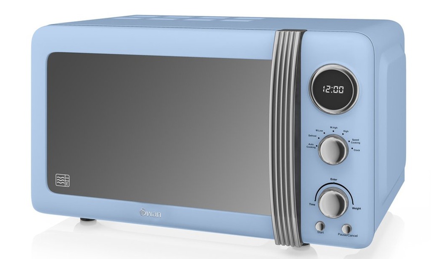 Image 6: Swan Retro Digital Microwave