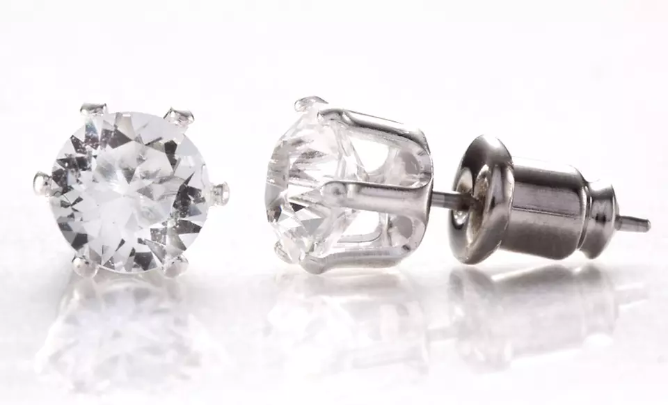 $4.99 for 1 Pair of Swarovski Crystal Stud Earrings ($62 List Price). Free Returns. - Primary Image