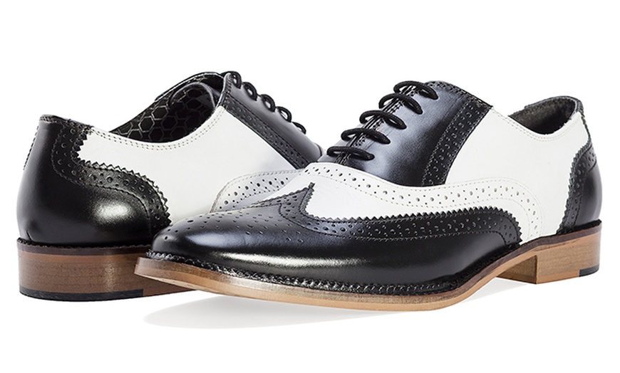 Image 2: Two Tone Leather Oxford Brogues