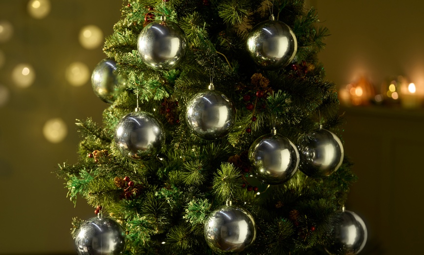 Image 3: Ten-Piece Large Christmas Baubles Set