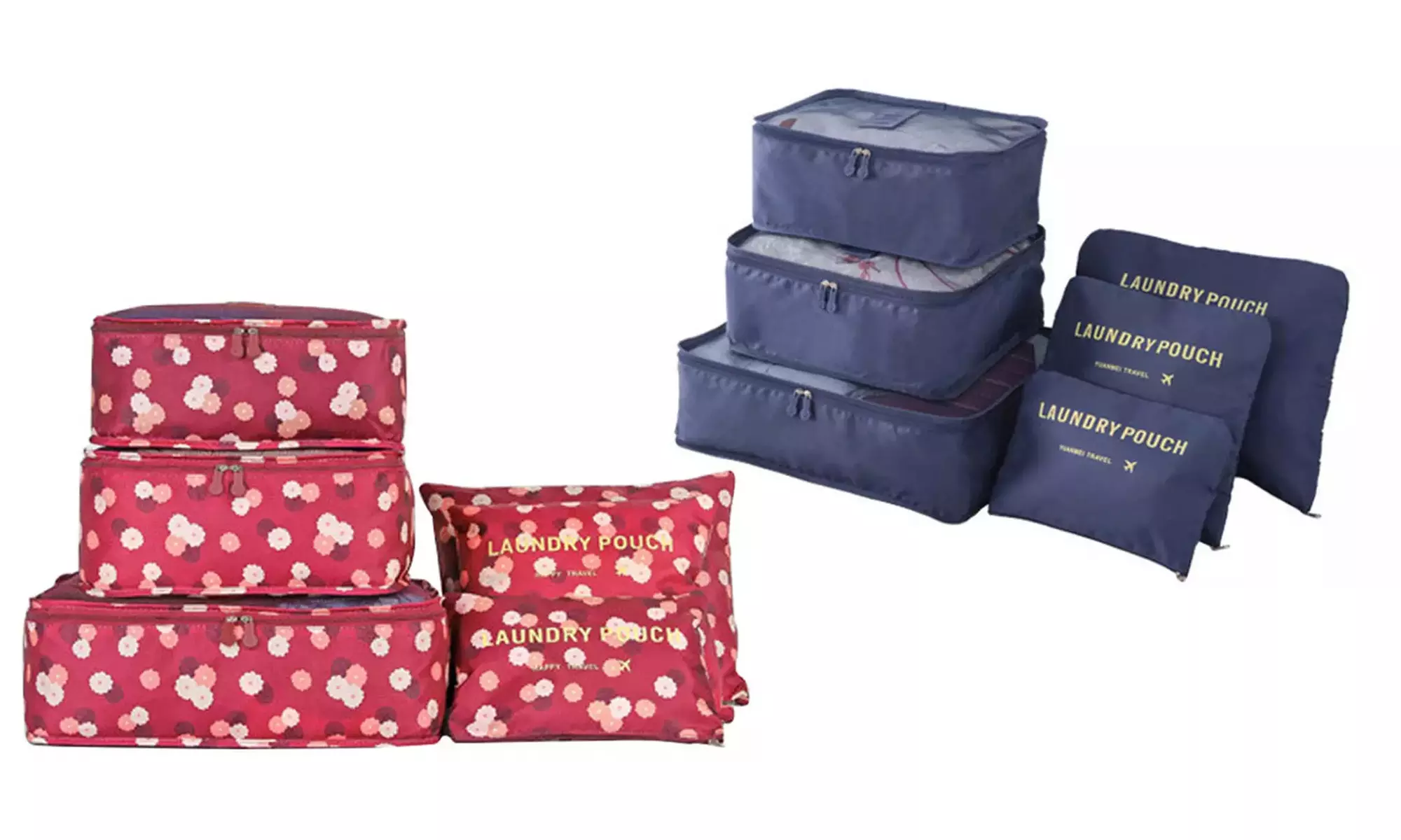 1x oder 2x 6er-Set Gepäck-Organizer