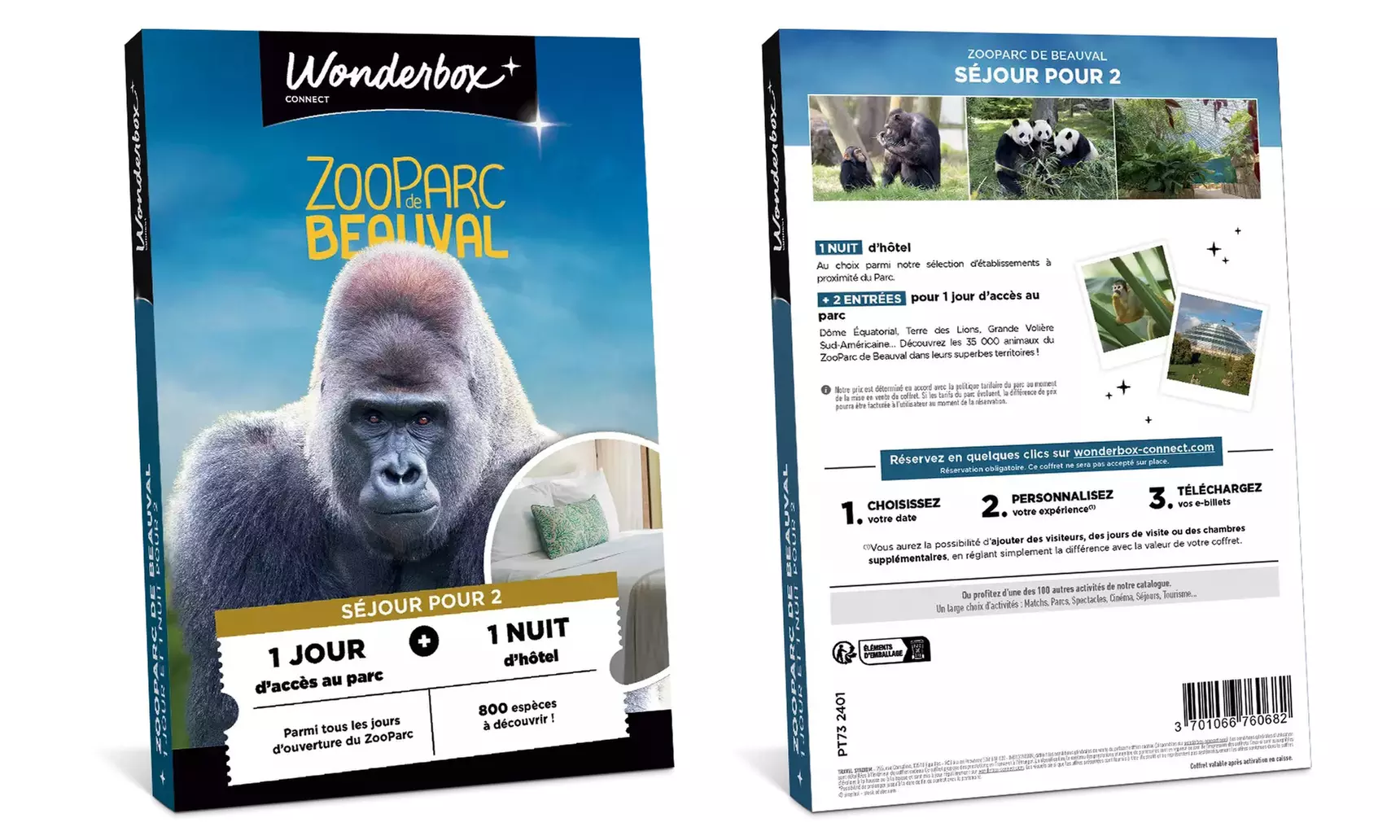 Journée ou séjour au ZooParc de Beauval avec Wonderbox Connect