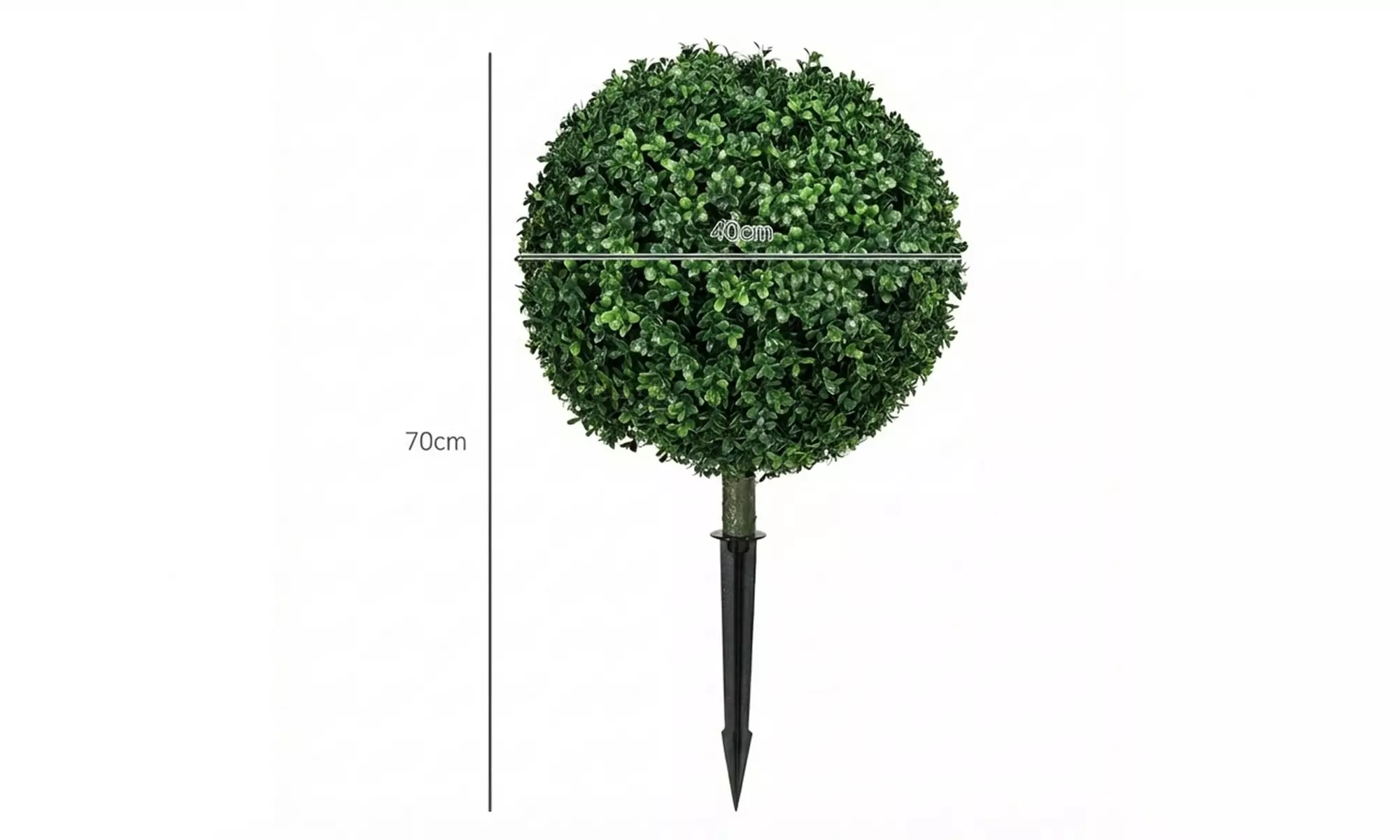 HOMCOM Artificial Boxwood Topiary Trees