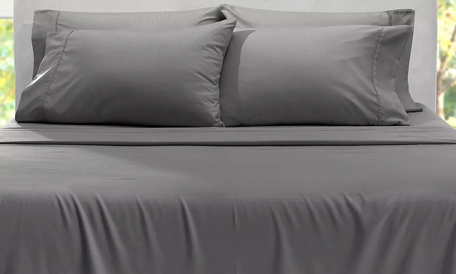 Hearth & Harbor Extra Deep Pocket Sheet Set - Microfiber Bed Sheets - 24" Depth