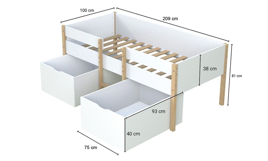 Image 6: Couchette mi-hauteur Weber Industries « Zephir »