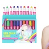 Image 1: Girl Zone 10-Piece Hair Chalk Pens, Vibrant and Metallic Colours