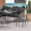Image 4: Outsunny Six-Piece Rattan-Effect Outdoor Sofa Set
