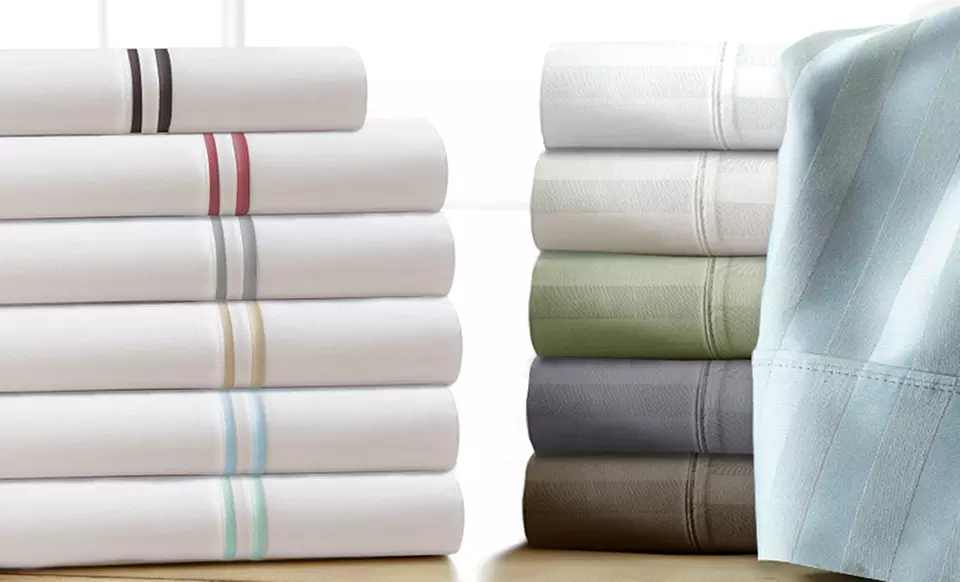 1,000-Thread-Count Egyptian-Cotton-Rich 6-Piece Sheet Set.﻿ Multiple Styles from $49.99—$59.99. Free Returns.   - Primary Image