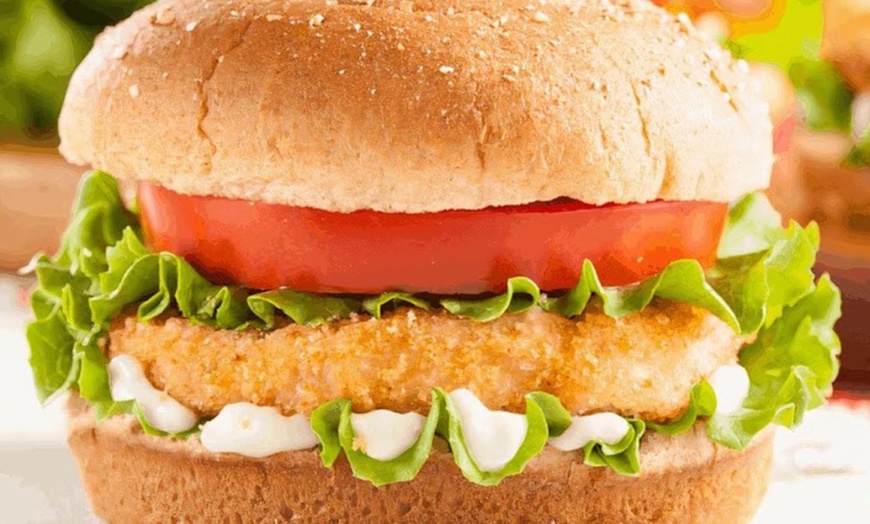 Image 2: Refresh with Customized Bubble Tea & Chicken Sandwiches for One or Two