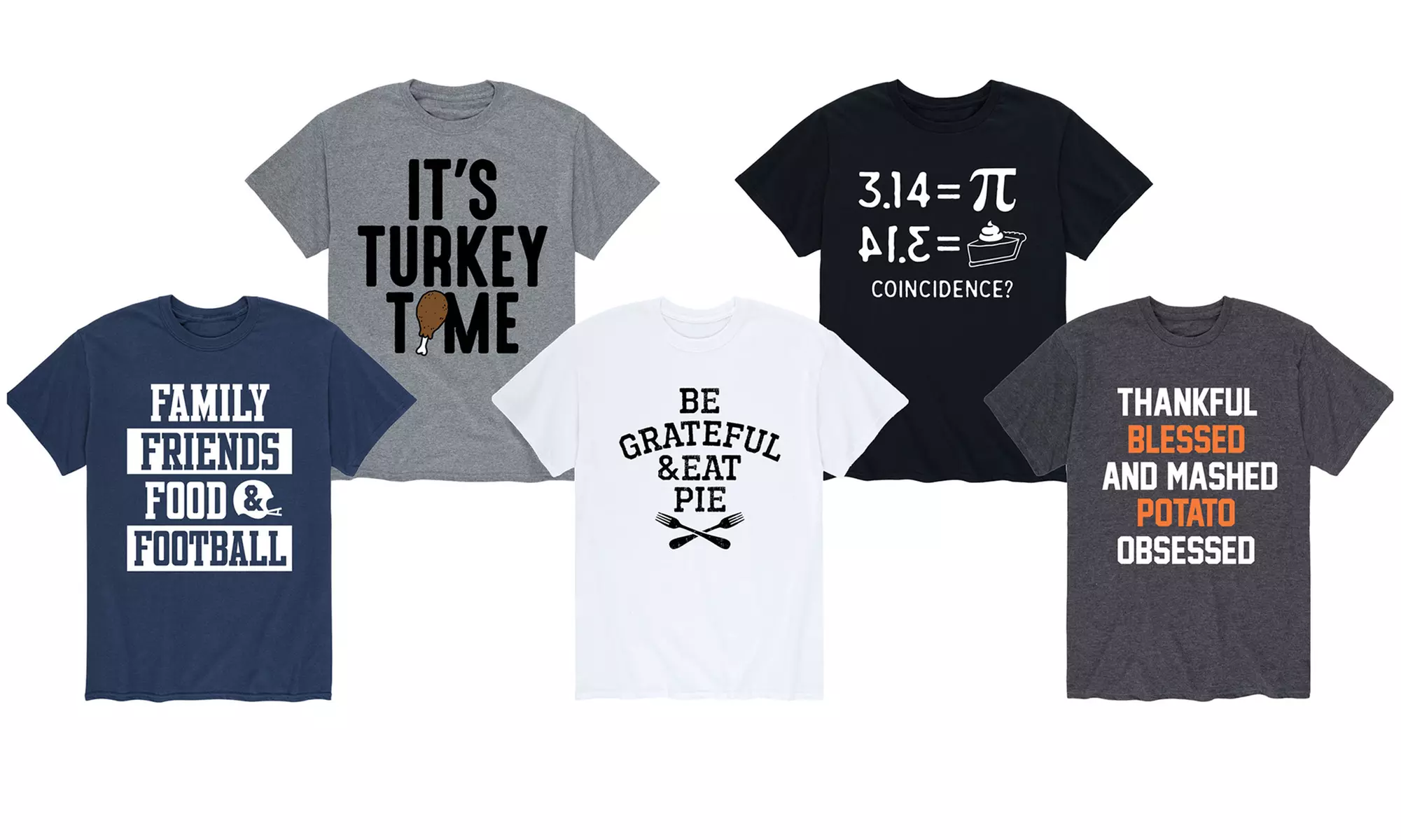 Men's Funny Thanksgiving Graphic Tees - Primary Image