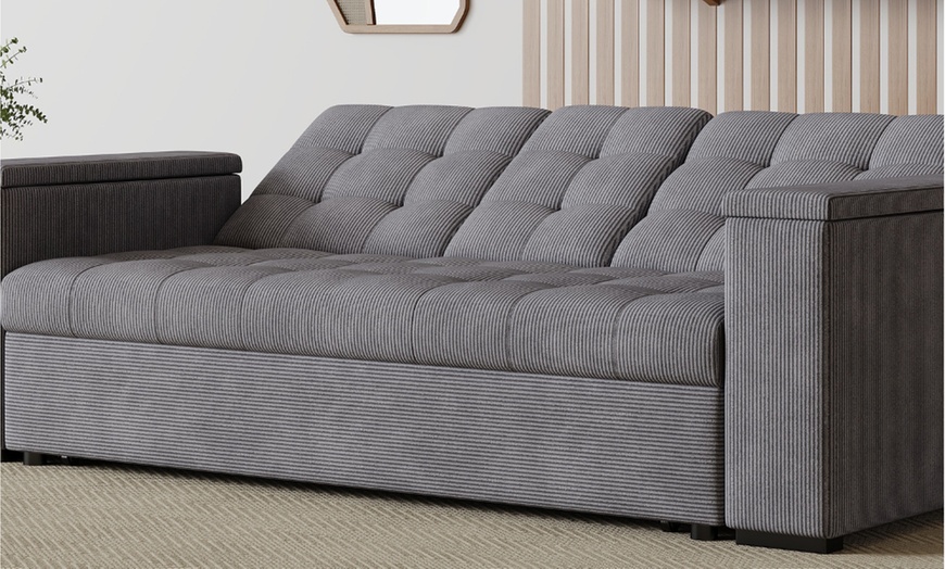 Image 45: Canapé convertible "Tilia" 3 places en tissu Kocoon