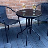 Image 1: Bolero Two-Seater Modern Rattan-Effect Bistro Set