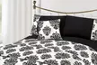 3-Piece or 5-Piece Satin Flock Duvet Sets in Choice of Style and Colour £10.98-£19.98 (Up to 78% Off) - Image 2