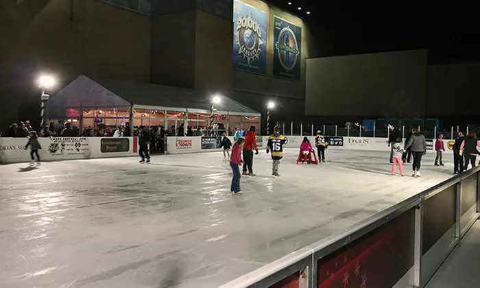 Ice Skating with Skate Rentals for Two or Four at Patriot Place (Up to 50% Off) - Primary Image