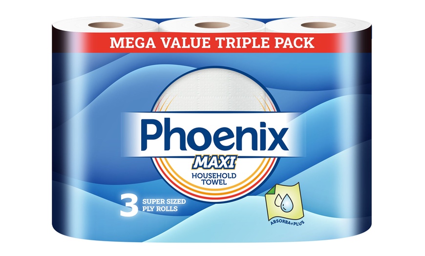 Image 2: Up to 18 Packs of Phoenix Maxi 3 Ply Super-Sized Rolls