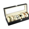 Image 3: PU Leather Watch Cushion Display Glass Top Organizer Box(6,10,12,20,24 Slots)