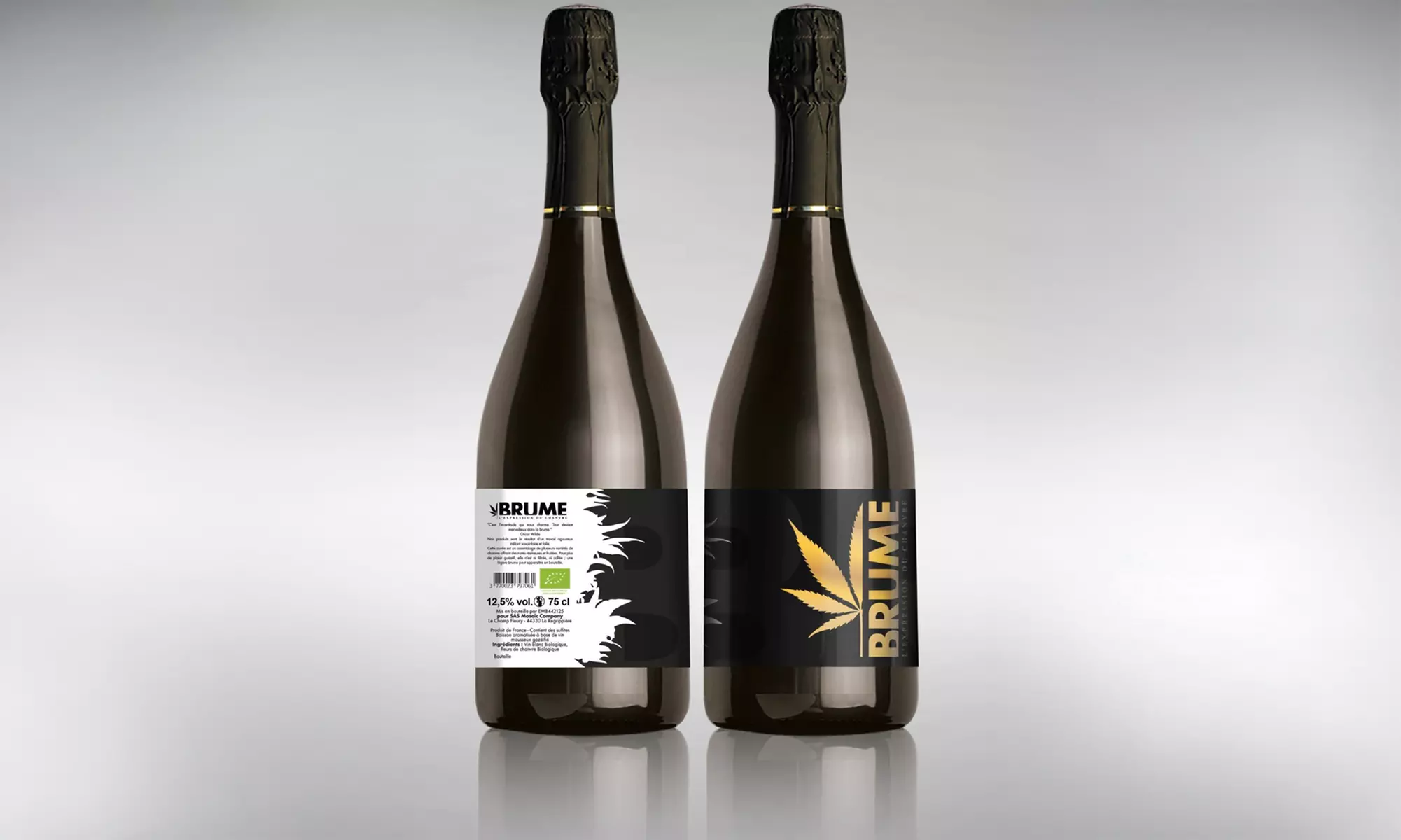 Dégustation - assemblage de vin au chanvre dans un chai avec Brume CBD