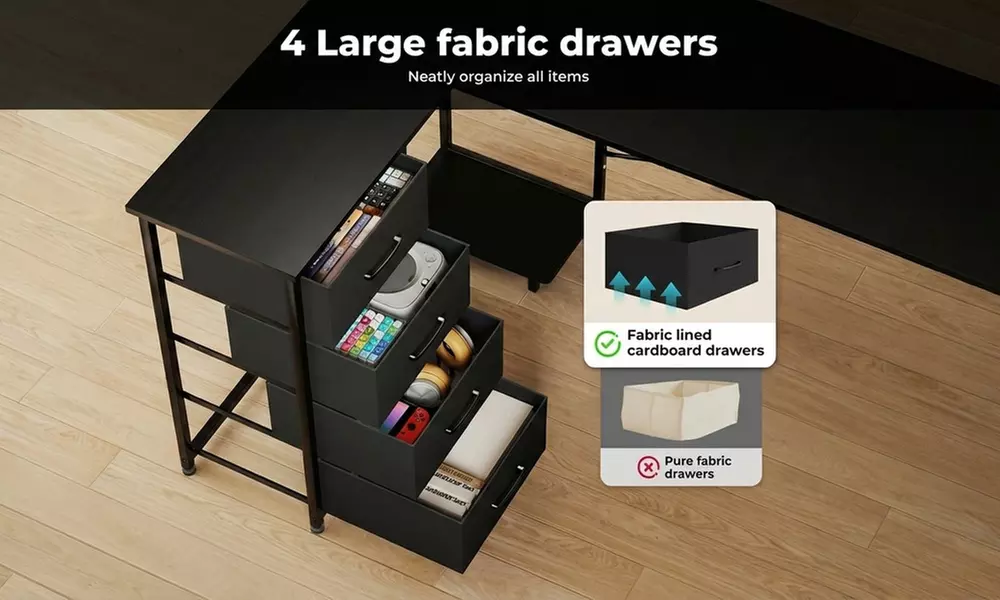 Levede L-shaped Computer Desk