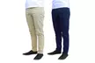 Galaxy by Harvic Men's Slim Fit Cotton Stretch Chino Pants (2-Pack) - Second Medium