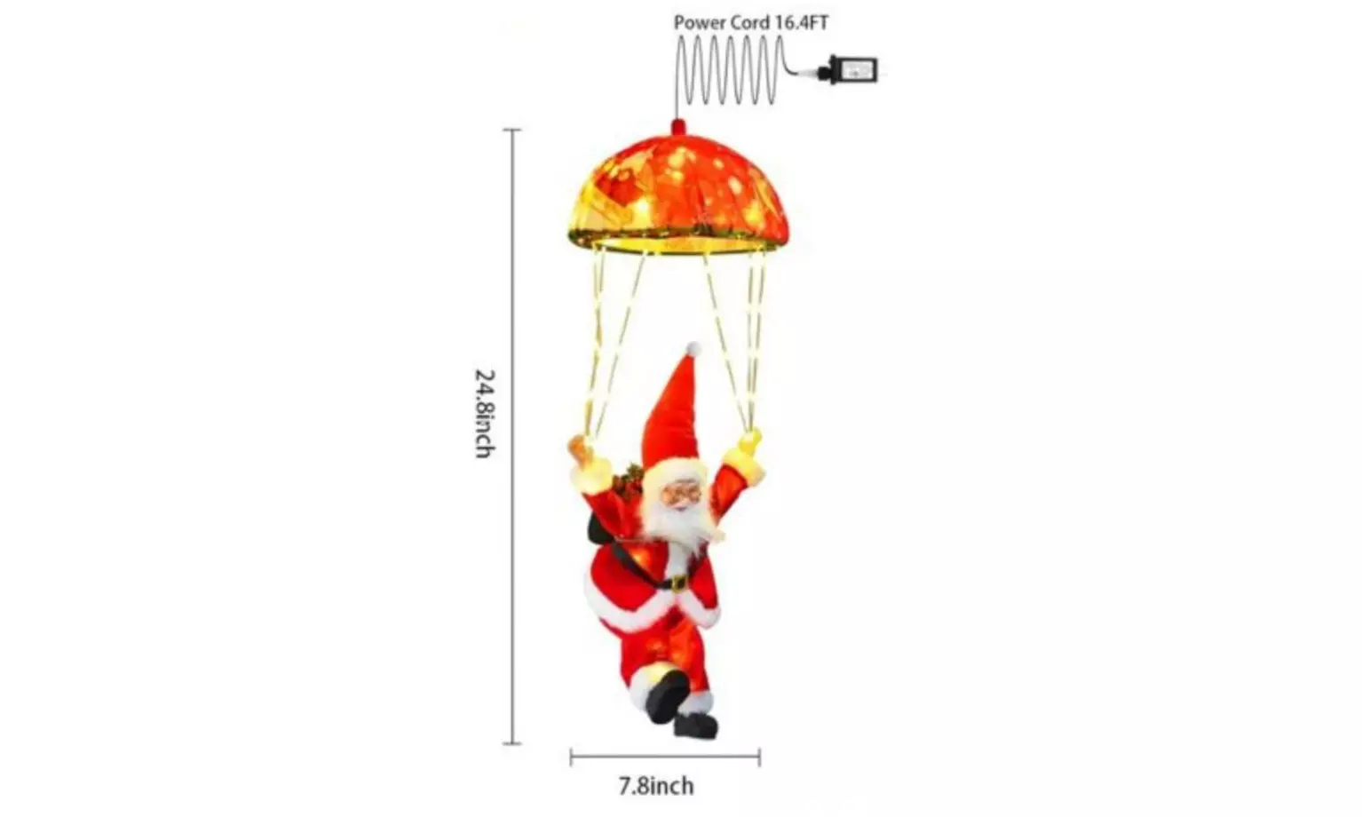 Santa Claus Christmas Parachute Lights - Second Medium