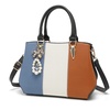 Image 23: Women's Color-block Fashion Tote and Top Handle Handbags