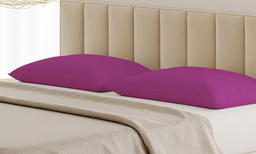 Image 17: Coppia Federe 100% puro Cotone Alta qualità Made in Italy