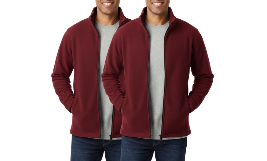 Image 5: Set 2 maglie da uomo in pile e micropile