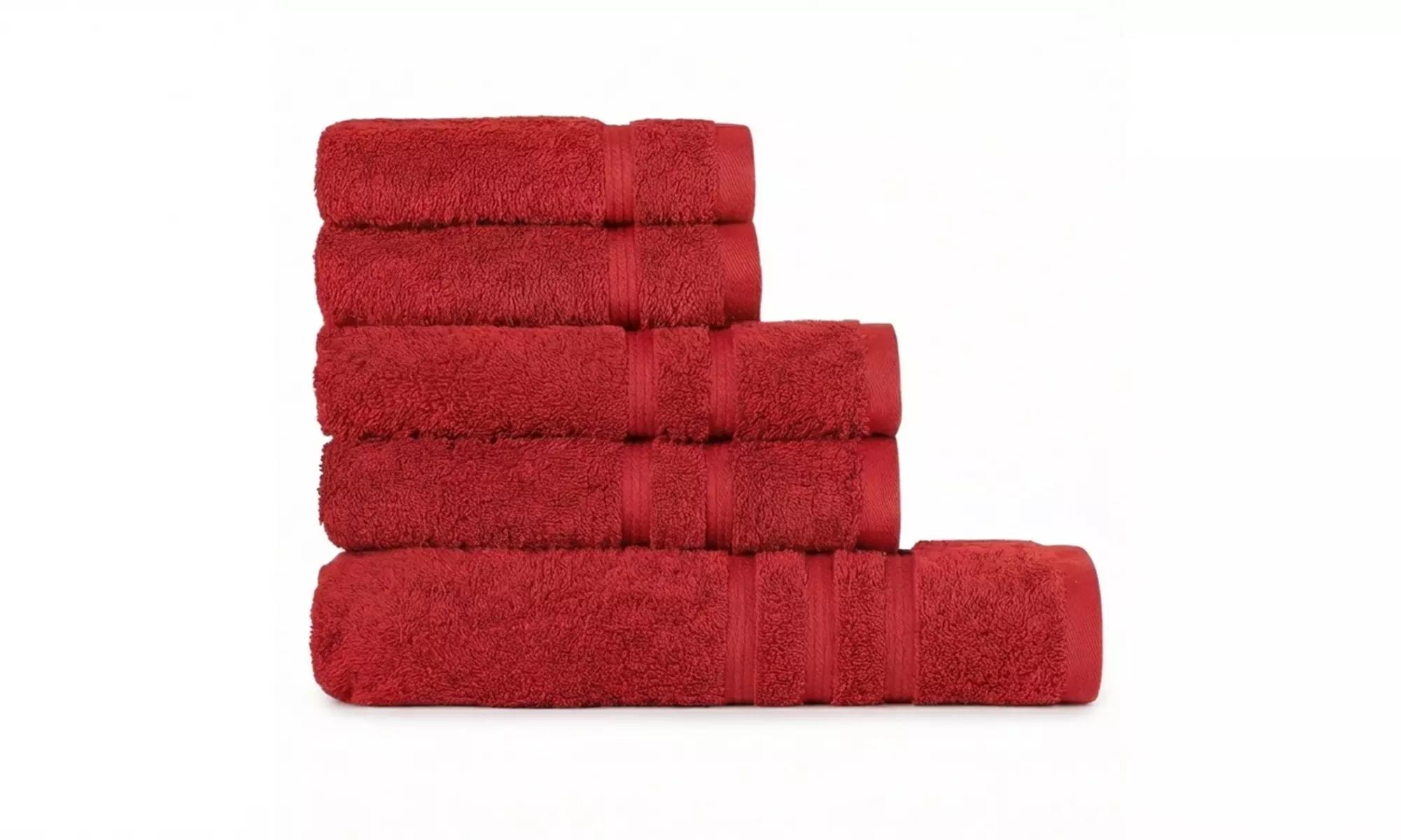 Set di 5 asciugamani in 100% cotone di Bassetti