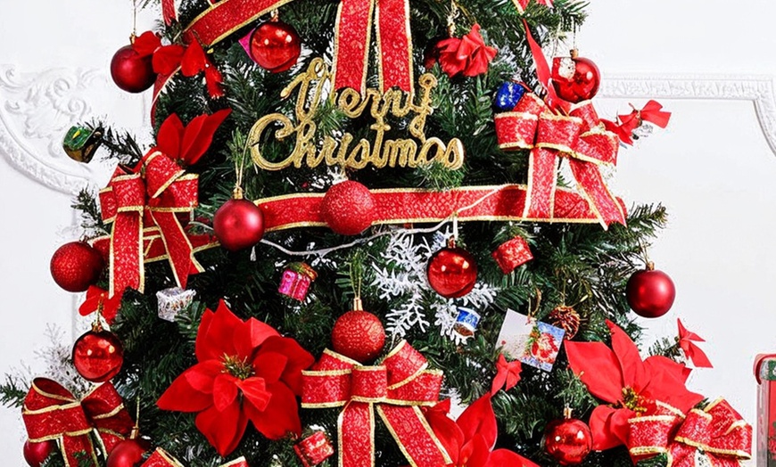Image 4: 5ft & 6ft Christmas Trees with Decorations