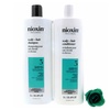 Image 7: Nioxin Cleanser Shampoo and Scalp Therapy Conditioner Liter 33.8 oz Set Combo