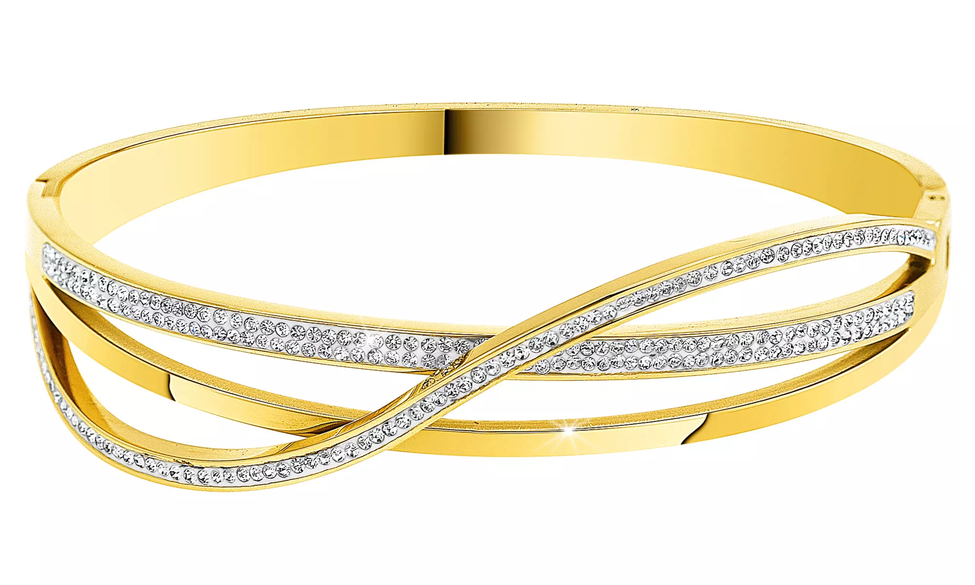 Brazalete con cristales brillantes de SC Crystal