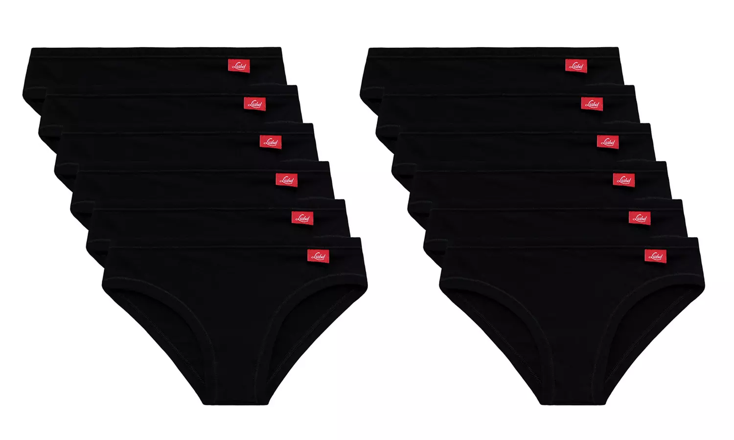6 o 12 slip da donna a vita bassa o culotte Liabel