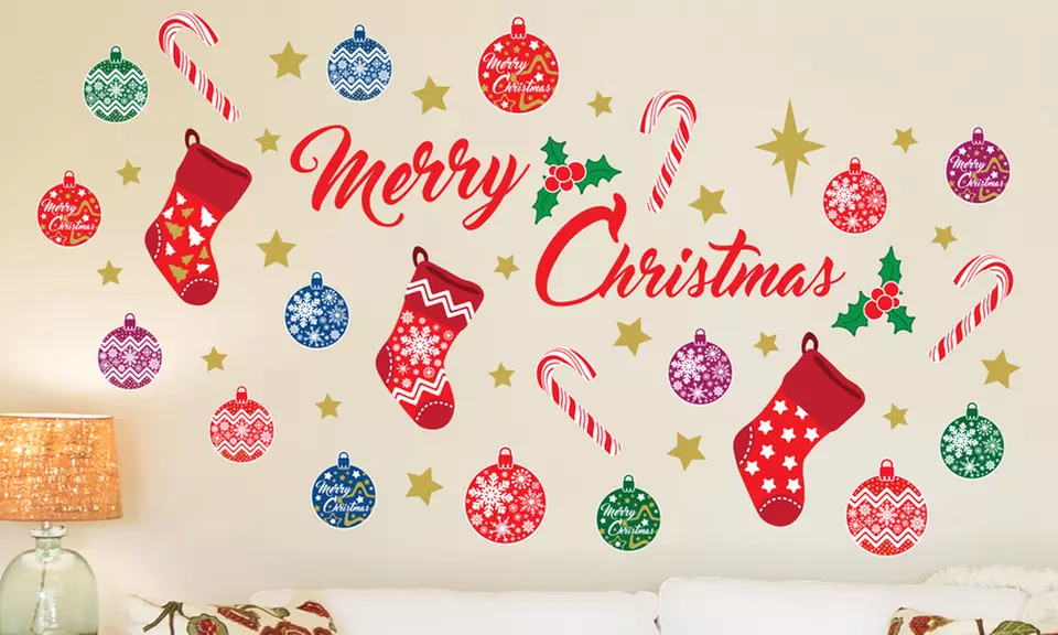 Walplus Wandsticker im Weihnachts-Motiv nach Wahl, optional verziert mit Kristallen von Swarovski® - Primary Image