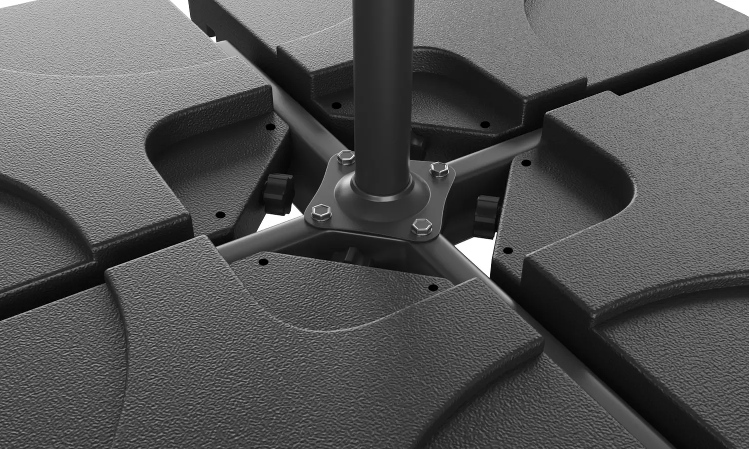 Set di 4 basi per ombrellone da giardino