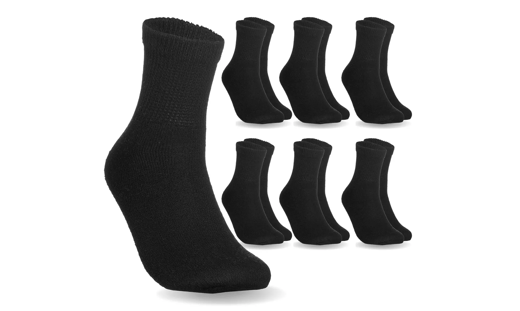 Special Essentials 6 Pairs Non-Binding Diabetic & Circulator Ankle Socks