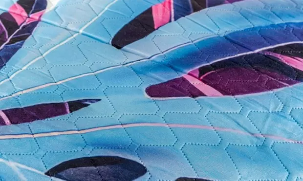 Italiaanse lichte sprei met 3D-print voor tweepersoonsbed