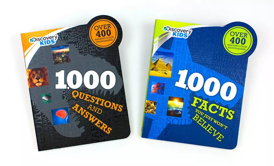 Discovery Kids 1,000 Facts You Just Won't Believe and 1,000 Questions and Answers 2-Book Bundle - Primary Image