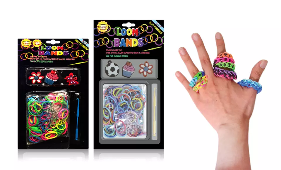 2-Pack of Loom-Band Accessory Kits with Bands, Charms, and Loom Tool. Free Returns. - Primary Image