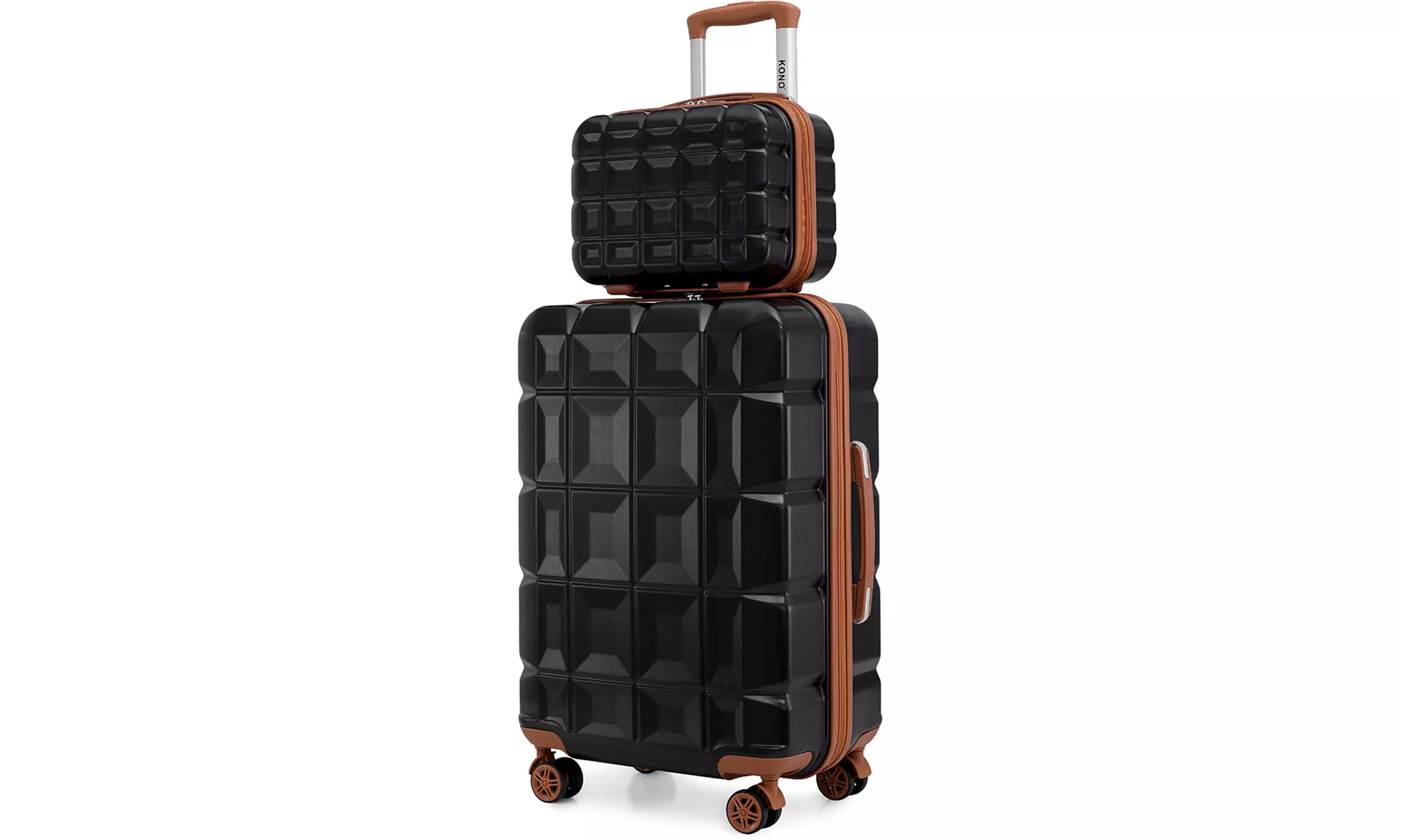 Valise ABS anti-rayures, poignée télescopique et serrure TSA