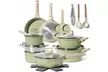 Juego de 21 piezas de batería de cocina antiadherente, disponible en 3 colores - Image 3