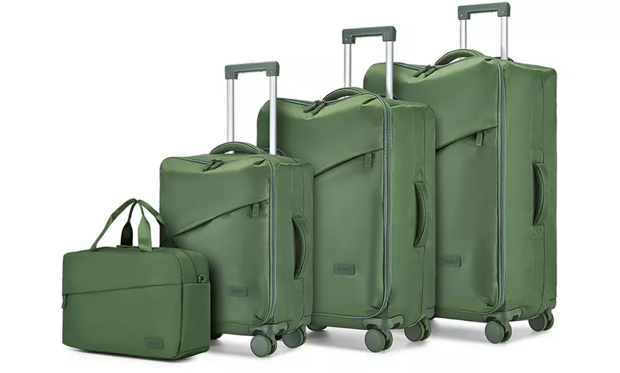 Image 2: Set de 3 maletas con diseño resistente al agua y bolsa de mano a juego