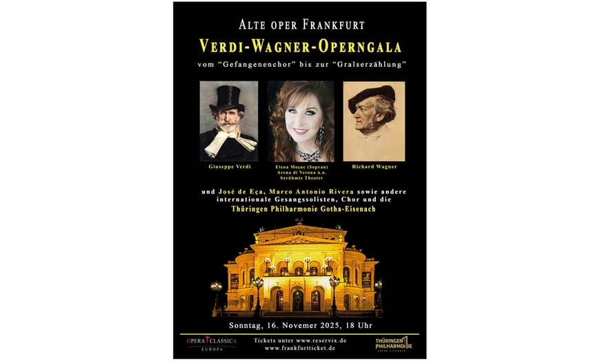 Image 3: Ticket für die „Verdi-Wagner-Operngala“ in der Alten Oper in Frankfurt